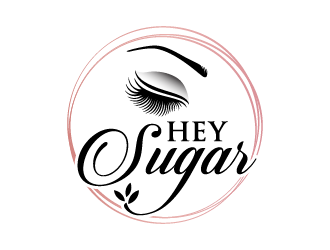 HEY SUGAR with tag line Shes Got Lashes! logo design by Andri