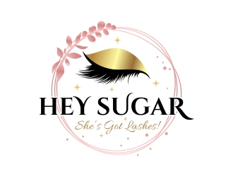 HEY SUGAR with tag line Shes Got Lashes! logo design by rizuki