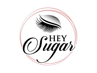 HEY SUGAR with tag line Shes Got Lashes! logo design by Andri