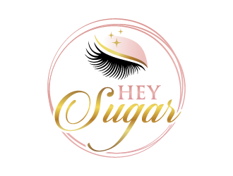 HEY SUGAR with tag line Shes Got Lashes! logo design by Andri