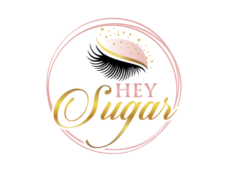 HEY SUGAR with tag line Shes Got Lashes! logo design by Andri