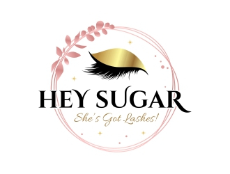 HEY SUGAR with tag line Shes Got Lashes! logo design by rizuki