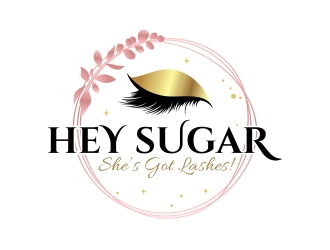 HEY SUGAR with tag line Shes Got Lashes! logo design by rizuki