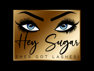 HEY SUGAR with tag line Shes Got Lashes! logo design by axel182