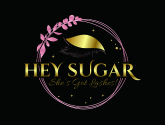 HEY SUGAR with tag line Shes Got Lashes! logo design by rizuki
