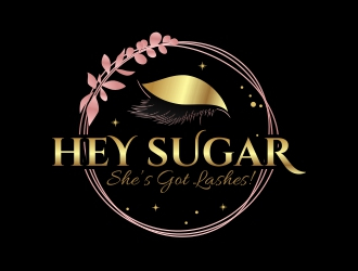 HEY SUGAR with tag line Shes Got Lashes! logo design by rizuki