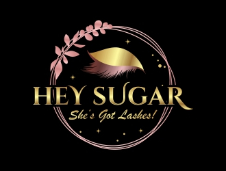 HEY SUGAR with tag line Shes Got Lashes! logo design by rizuki