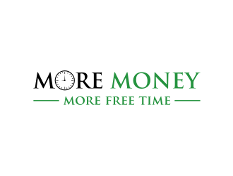 More Money More Free Time logo design by sodimejo