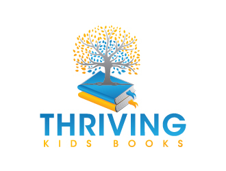 Thriving Kids Books logo design by keptgoing