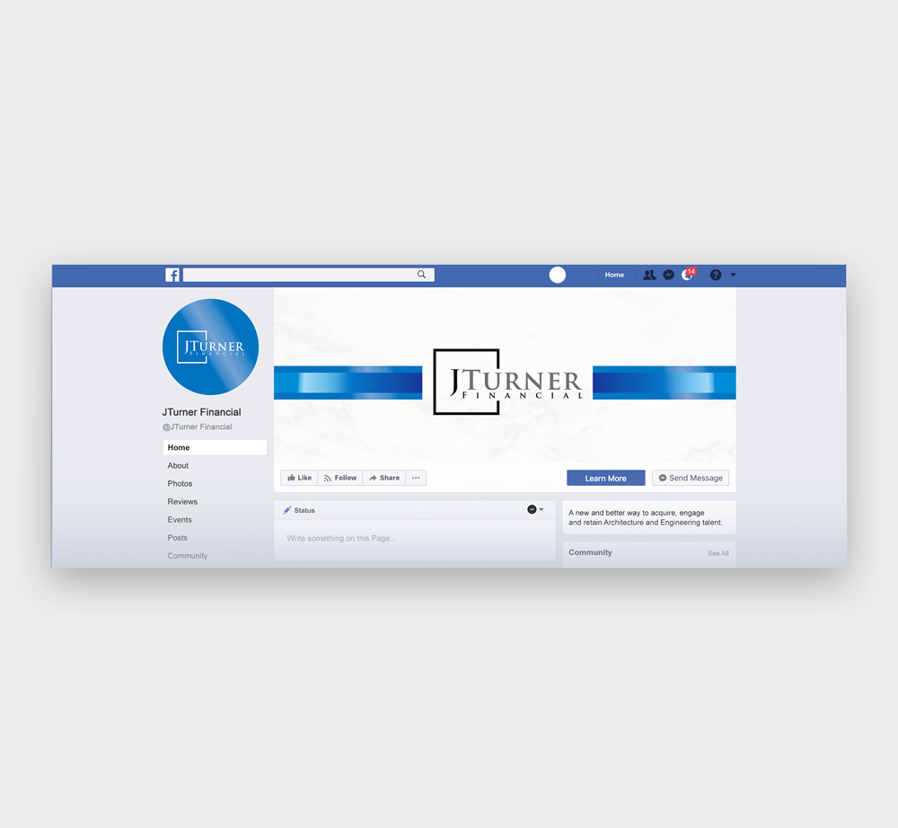 JTurner Financial logo design by Ulid