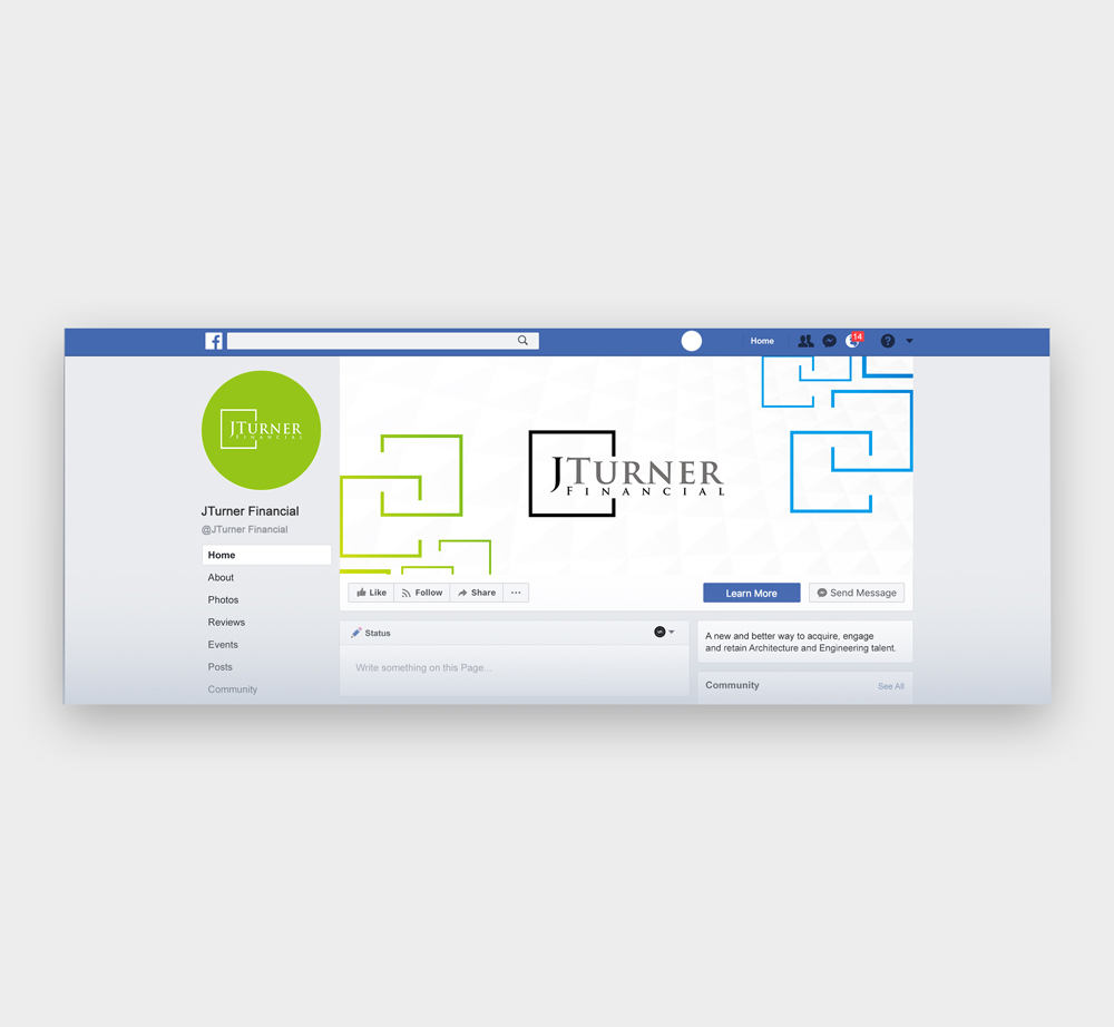 JTurner Financial logo design by Ulid