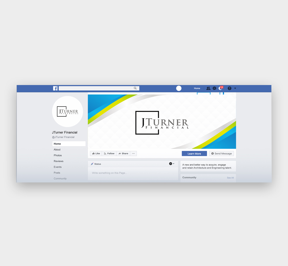 JTurner Financial logo design by Ulid