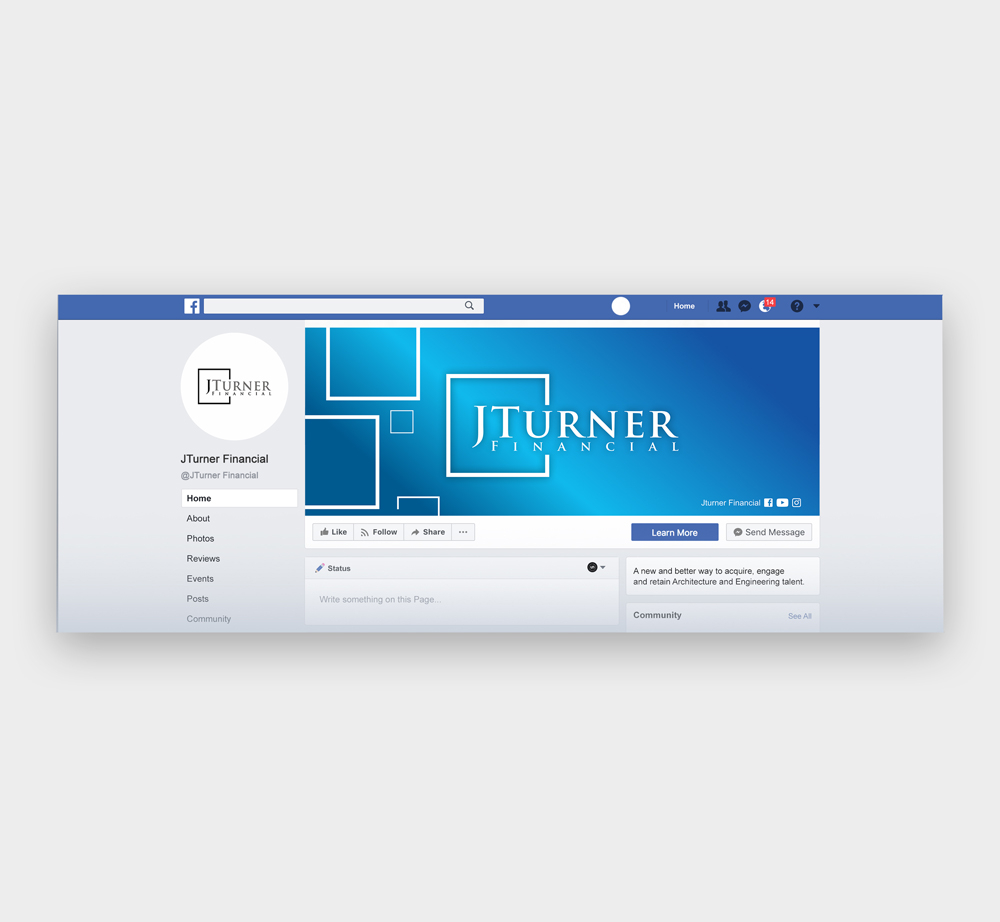 JTurner Financial logo design by Ulid
