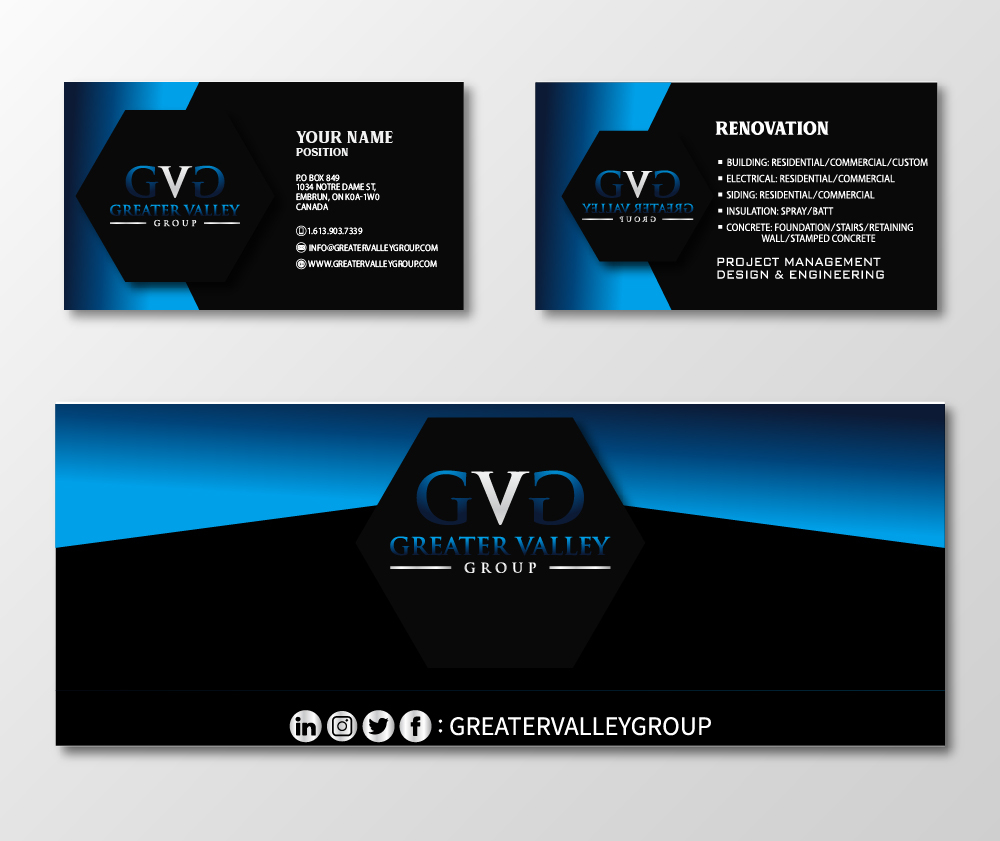 Greater Valley Group (GVG) logo design by Sofia Shakir