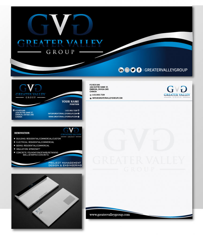 Greater Valley Group (GVG) logo design by Sofia Shakir