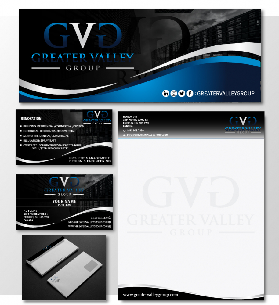 Greater Valley Group (GVG) logo design by Sofia Shakir