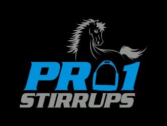 Pro1 Stirrups logo design by AnandArts