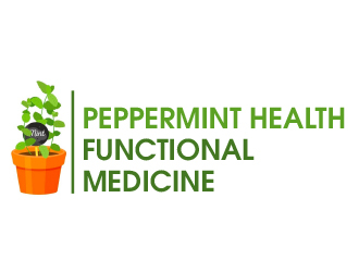 Peppermint Health Functional Medicine logo design by adm3