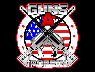 Guns A Poppin logo design by Suvendu