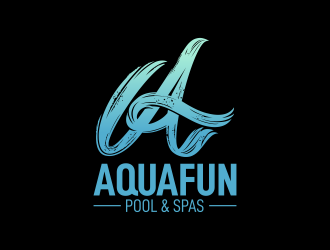 Aquafun Pool & Spa logo design by ekitessar