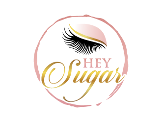HEY SUGAR with tag line Shes Got Lashes! logo design by Andri