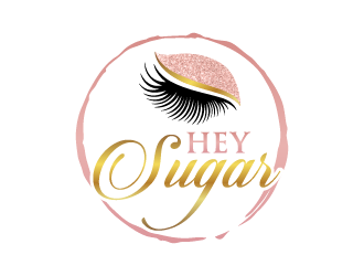 HEY SUGAR with tag line Shes Got Lashes! logo design by Andri