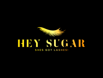 HEY SUGAR with tag line Shes Got Lashes! logo design by WRDY