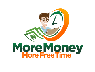 More Money More Free Time logo design by M J