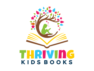 Thriving Kids Books logo design by Gwerth