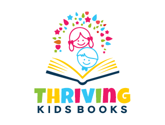 Thriving Kids Books logo design by Gwerth