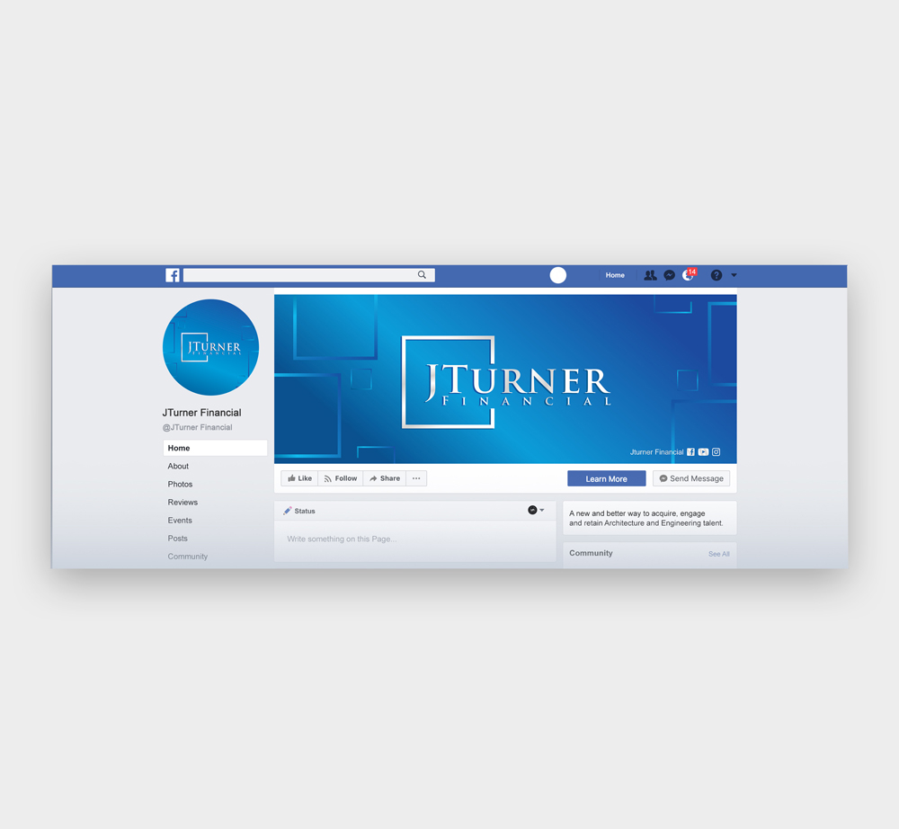 JTurner Financial logo design by Ulid