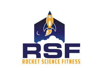 Rocket Science Fitness logo design by AamirKhan