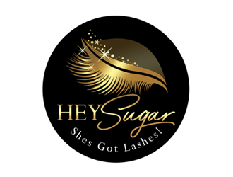 HEY SUGAR with tag line Shes Got Lashes! logo design by ingepro
