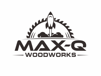 Max-Q Woodworks logo design by M J
