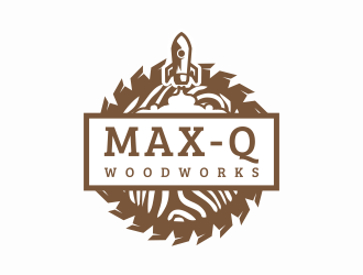 Max-Q Woodworks logo design by veter