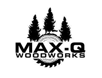 Max-Q Woodworks logo design by AamirKhan