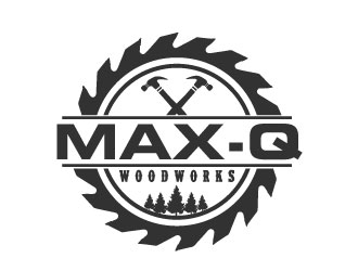 Max-Q Woodworks logo design by AamirKhan