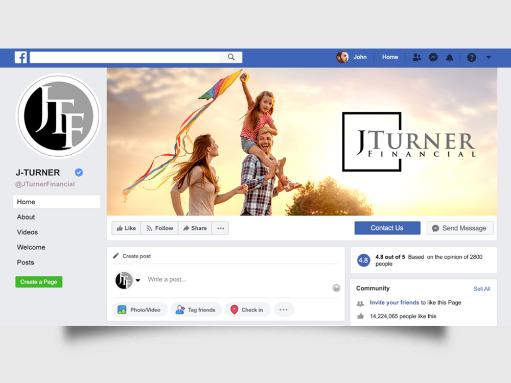 JTurner Financial logo design by Realistis