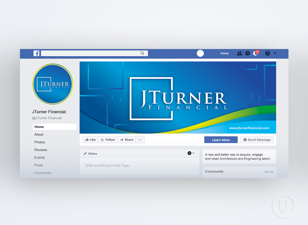 JTurner Financial logo design by Ulid