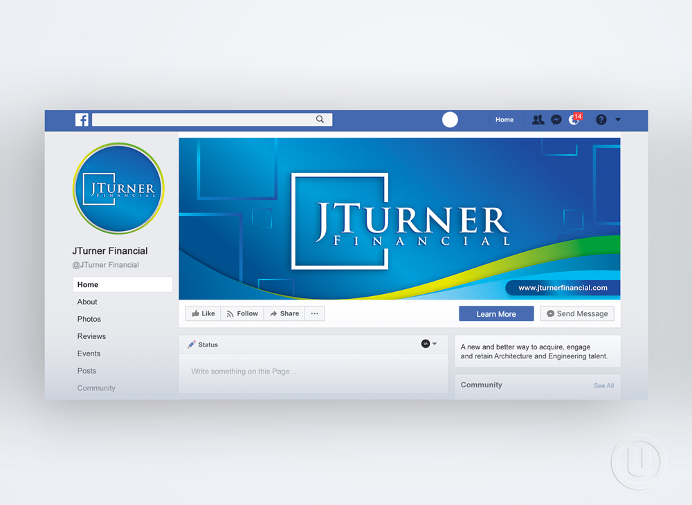 JTurner Financial logo design by Ulid