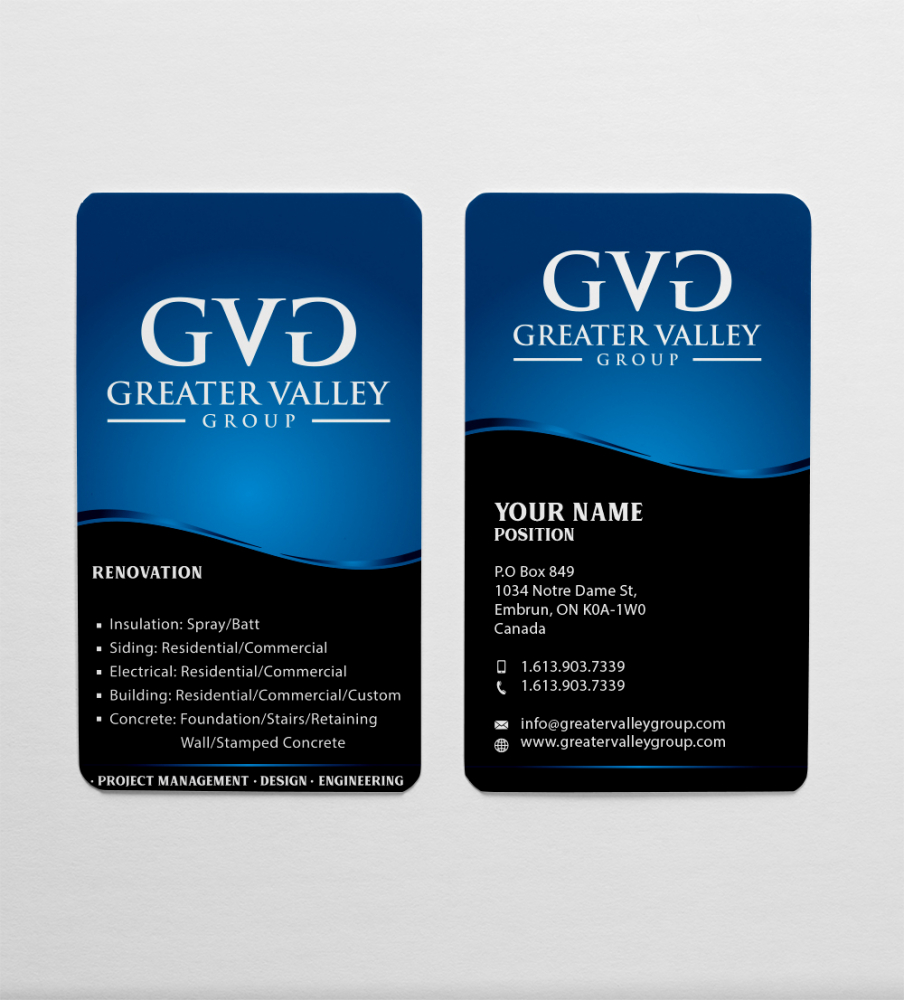 Greater Valley Group (GVG) logo design by Sofia Shakir