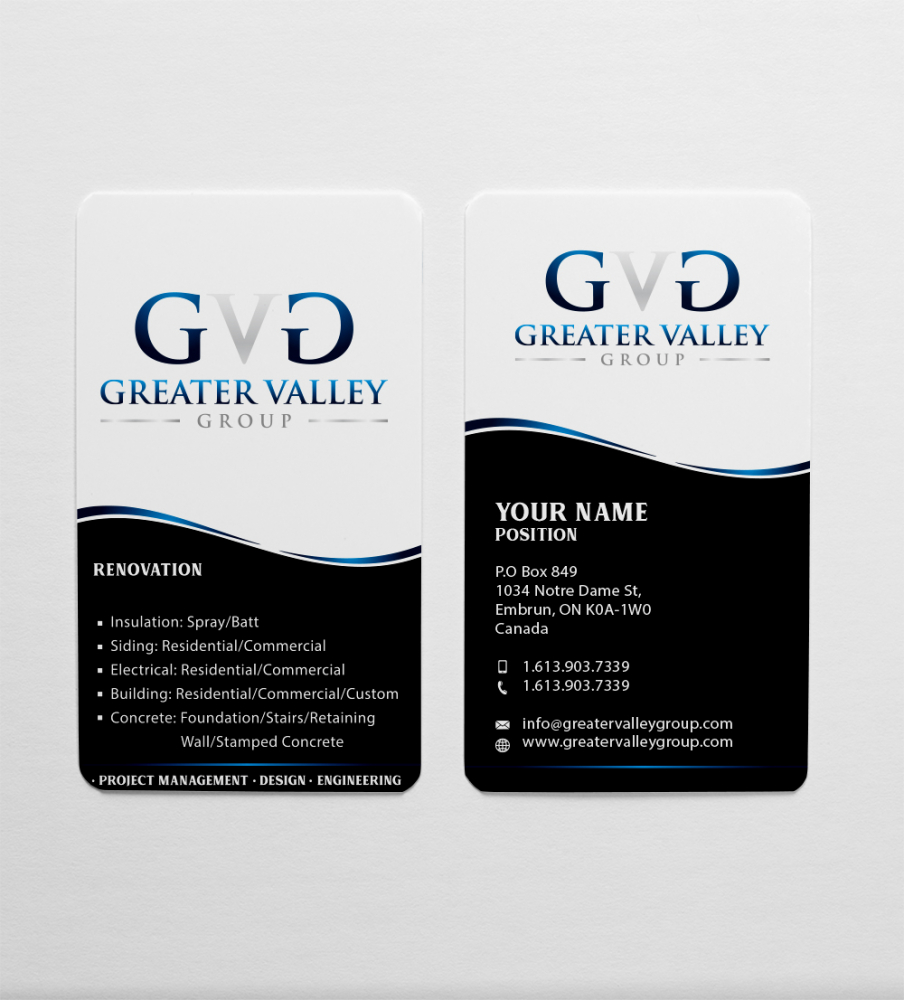 Greater Valley Group (GVG) logo design by Sofia Shakir