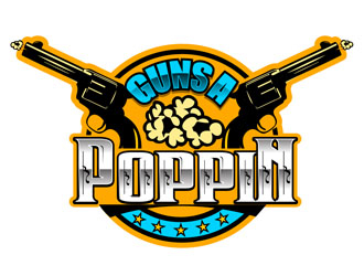 Guns A Poppin logo design by DreamLogoDesign