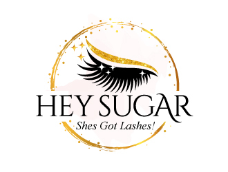 HEY SUGAR with tag line Shes Got Lashes! logo design by jaize
