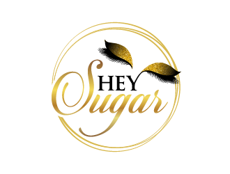 HEY SUGAR with tag line Shes Got Lashes! logo design by Andri