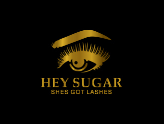 HEY SUGAR with tag line Shes Got Lashes! logo design by Rexi_777