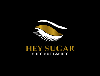 HEY SUGAR with tag line Shes Got Lashes! logo design by Rexi_777