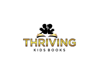 Thriving Kids Books logo design by oke2angconcept