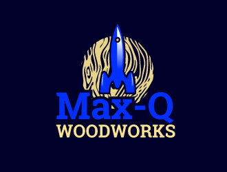 Max-Q Woodworks logo design by Suvendu