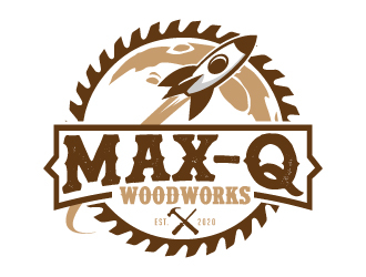 Max-Q Woodworks logo design by jaize